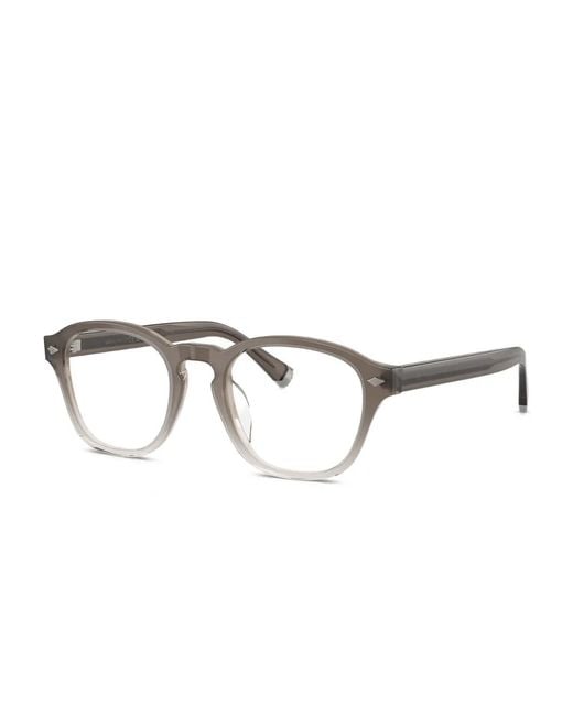 Brunello Cucinelli Brown Round-Frames Glasses for men