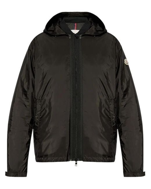 Moncler Black Hooded Jacket for men