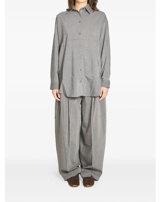 Jacquemus Gray High-Waisted Pants