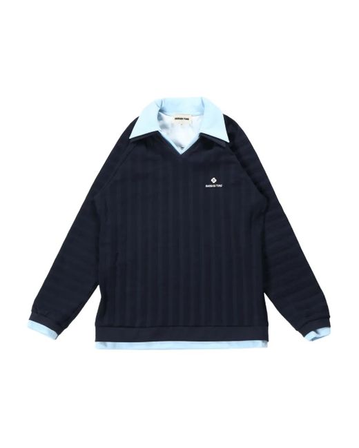 ShuShu/Tong Blue Striped Knitted Top