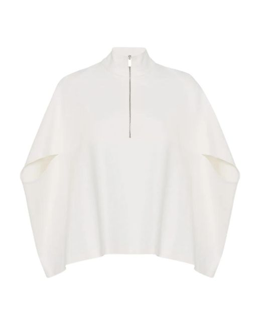 Rosetta Getty Cocoon Top Met Rits in het White