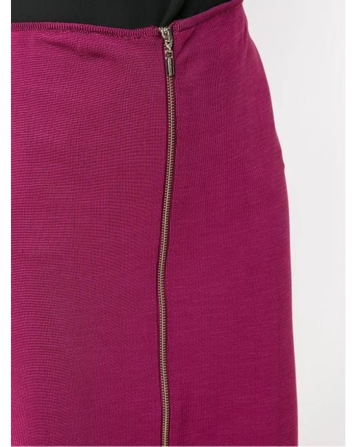 Falda recta con cremallera frontal Olympiah de color Pink