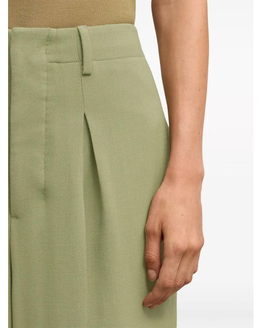 AMI Green Knee-Length Tailored Shorts