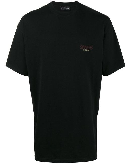 Balenciaga Sinners T-shirt in Black for Men | Lyst Canada