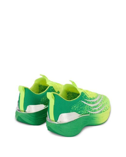 Philipp Plein Green Tiger Tech Sneakers