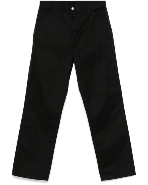 Carhartt Black Simple Trousers for men