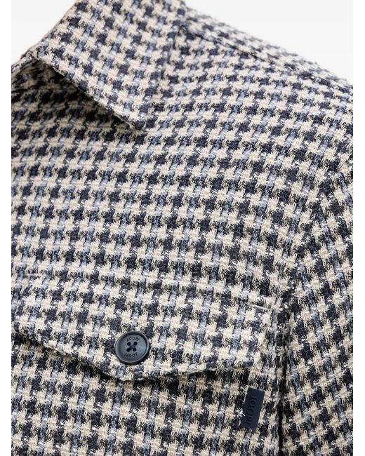 Joop! Gray Houndstooth Shirt for men