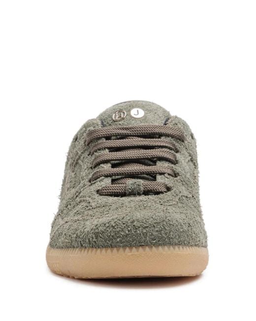 Zapatillas de ante con tiras autoadherente HIDE & JACK de color Green