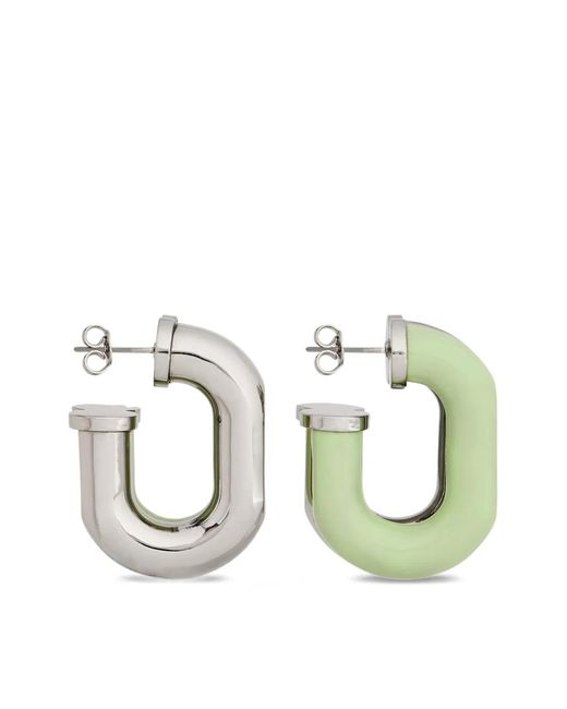 Rabanne Green Link Earrings