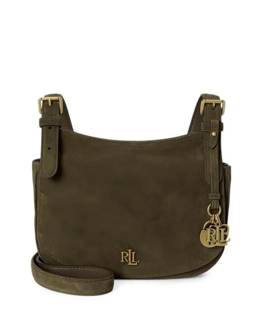 Ralph Lauren Brown Medium Marcy Logo-Plaque Cross Body Bag