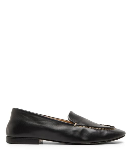 Marsèll Black Mandolo Contrast-Stitching Loafers