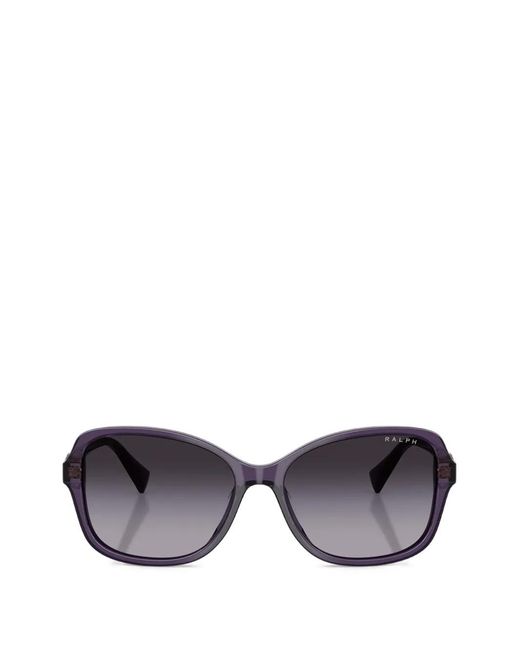 Polo Ralph Lauren Purple Rectangle-Frame Sunglasses