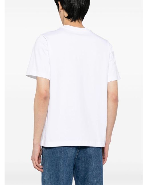 T-shirt en coton à logo imprimé Casablancabrand pour homme en coloris White