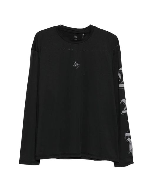 REPRESENT 247 Black Graphic-Print Long-Sleeved T-Shirt for men