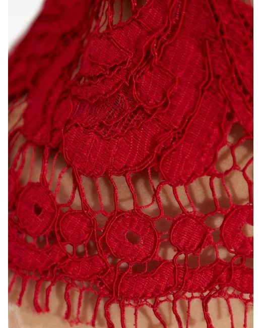 DSquared² Red Sophie Lace Blouse