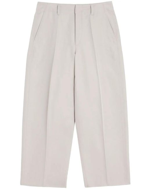 Lemaire White Big Chino Trousers for men