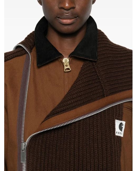 Chaqueta a capas de x Carhartt Sacai de color Brown