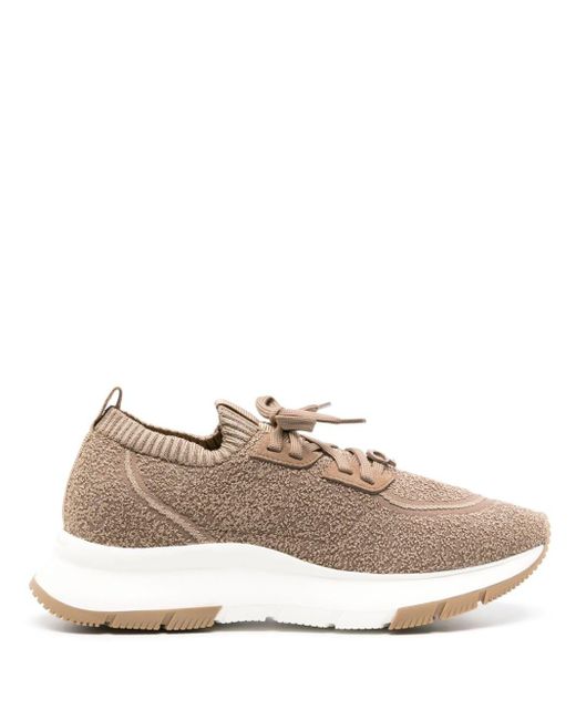 Gianvito Rossi Brown Glover Chunky Sneakers