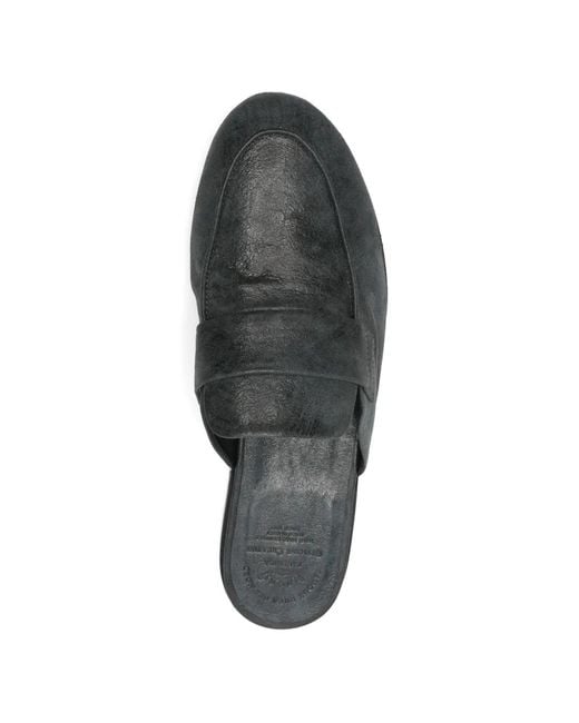 Officine Creative Gray Blair Loafer-Style Flat Mules
