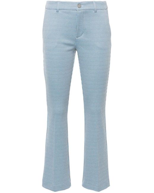 Liu Jo Blue High-waist Flared Trousers