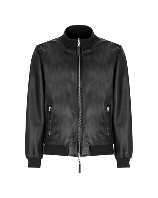 The Jack Leathers Black Derek Jacket for men