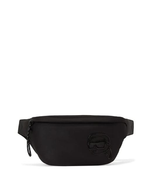 Karl Lagerfeld Ikon Heuptas Met Tonaal Design in het Black voor heren