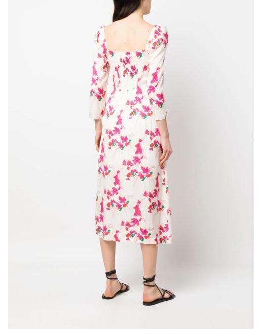 Ba&sh Jurk Met Bloemenprint in het Pink