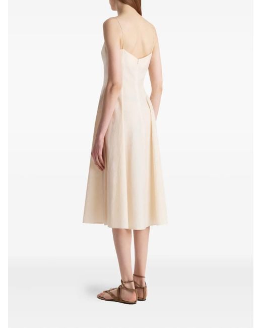Khaite Natural Isabella Midikleid