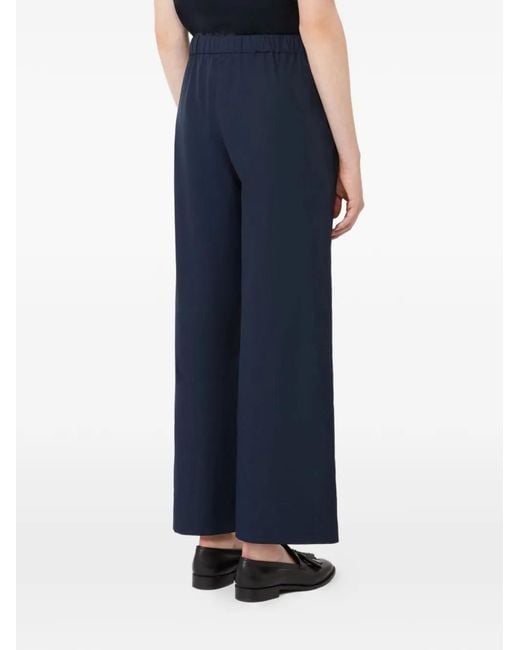 Max Mara Blue Cotton Pants