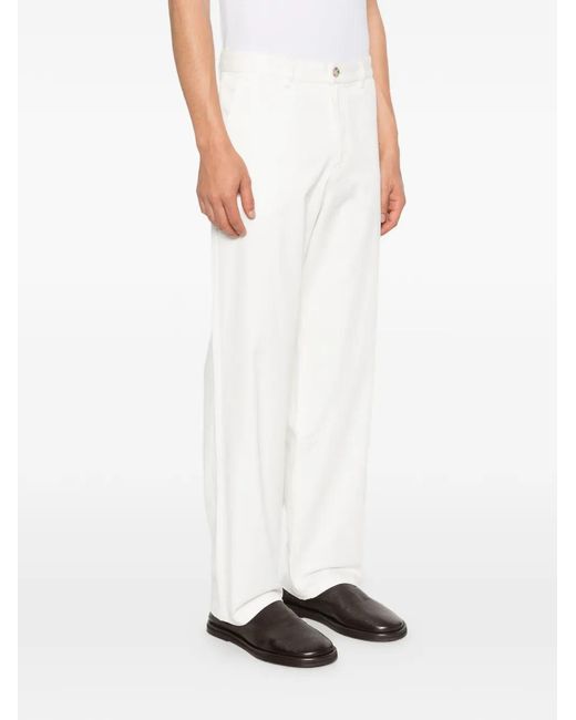 Samsøe & Samsøe White Buttoned Trousers for men