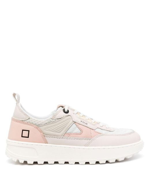 Date Pink Contrast-panelling Sneakers