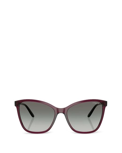 Vogue Eyewear Gray Cat-Eye Sunglasses