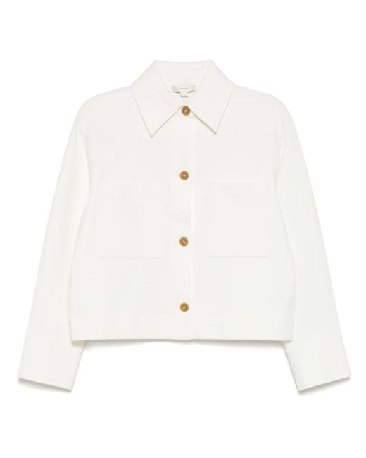 Vince White Hemdjacke mit Knopfleiste