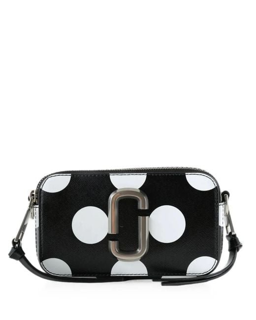 Marc Jacobs Black The Snapshot Polka-Dot Cross Body Bag