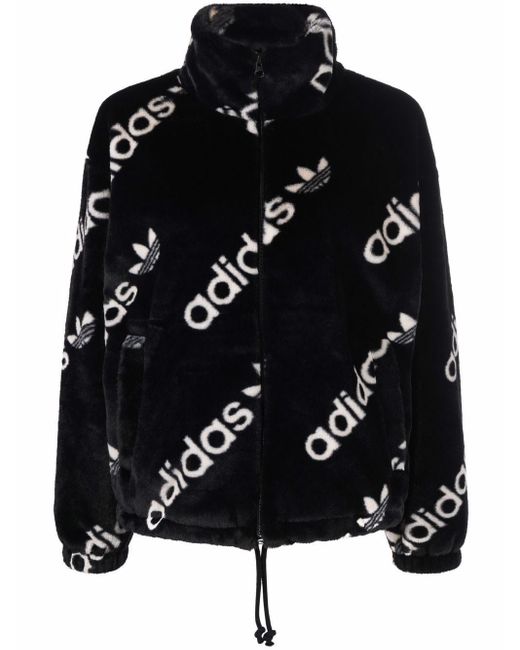 adidas faux fur jacket