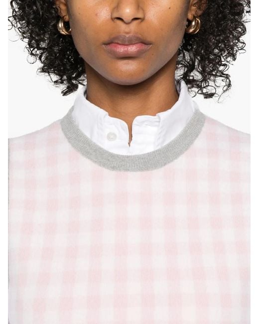 Top Fun Mix sin mangas Thom Browne de color Pink