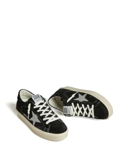 Golden Goose Deluxe Brand Black Hi Star Lace-Up Sneakers