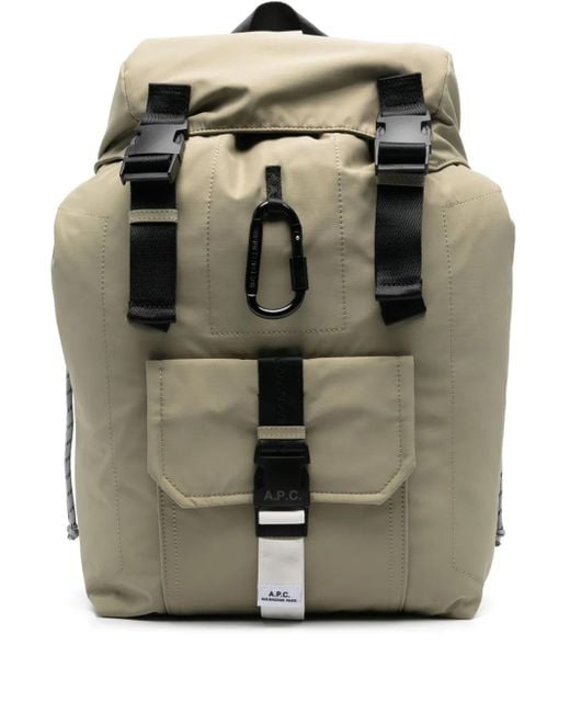 A.P.C. Trek Light Olivgrüner Rucksack in Green für Herren