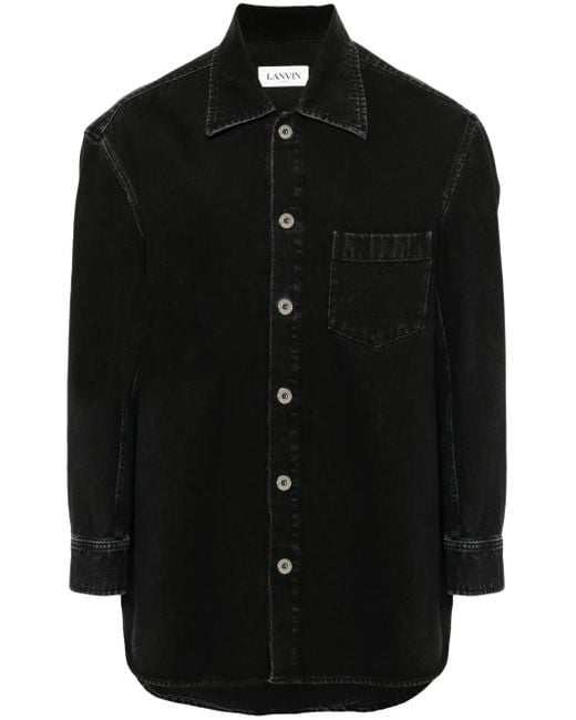 Lanvin Black Surchemise Droite Shirt for men