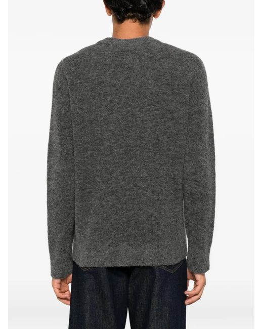 Atomo Factory Gray Crew-Neck Sweater for men