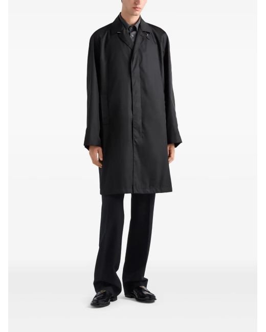 Prada Black Re-Nylon Coat for men