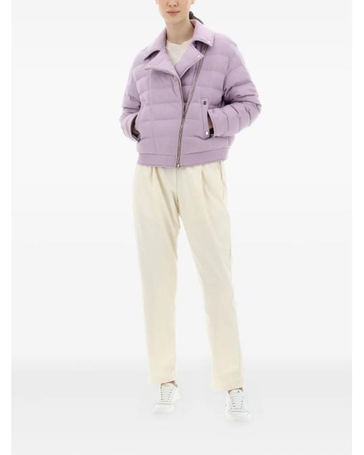 Herno Purple Zip Padded Jacket