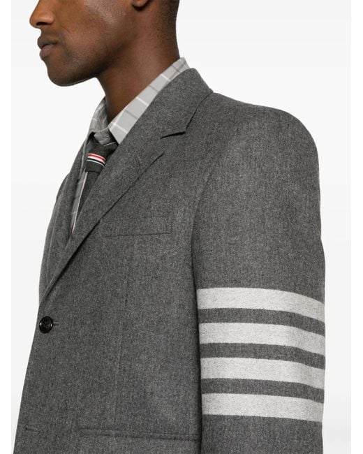 Thom Browne Black 4-Bar Stripe Single-Breasted Blazer for men