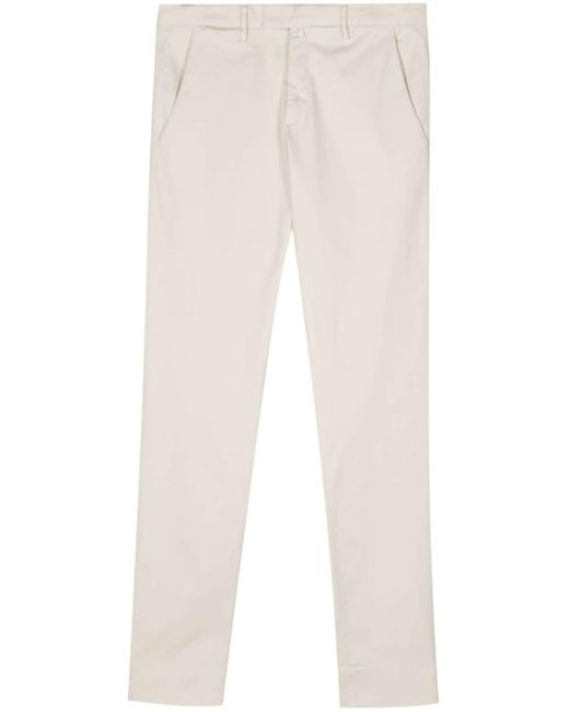 Briglia 1949 White Slim-cut Chino Trousers for men