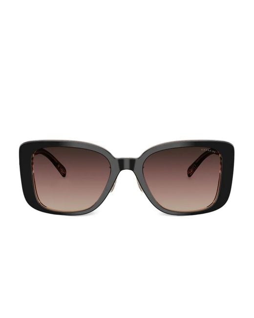 COACH Brown Oversized-Frame Sunglasses