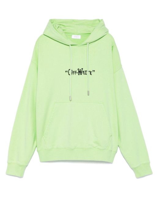 Off white lime green hoodie clearance