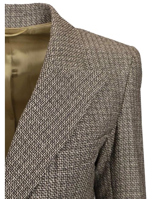 Blazé Milano Gray Double-Breasted Flap Blazer