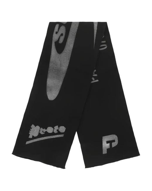 PROTOTYPES Black Football Scarf