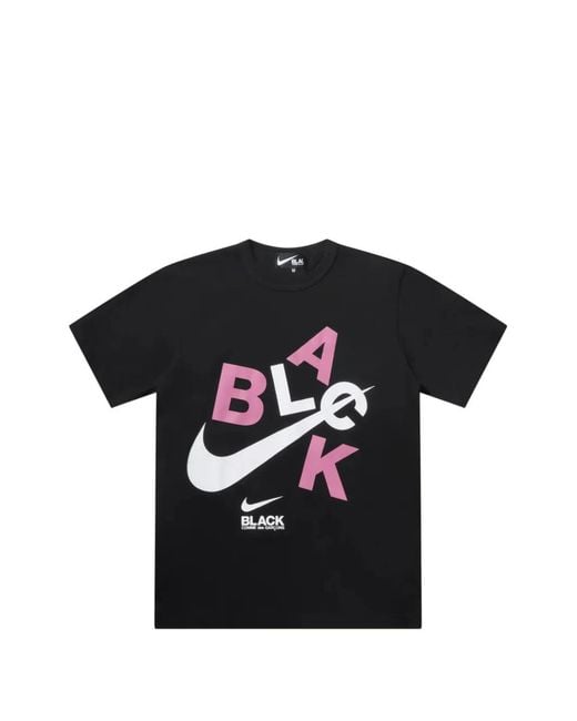 COMME DES GARÇON BLACK Black Logo-Print Cotton T-Shirt