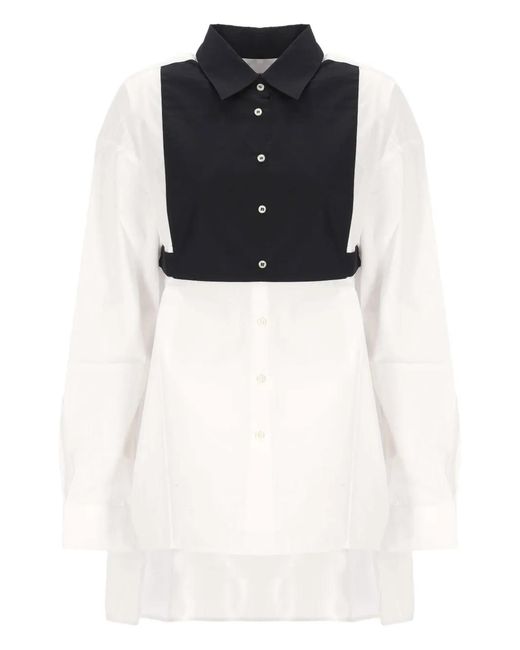 CUANTICO Black Chemise À Boutonnière Sur Le Devant